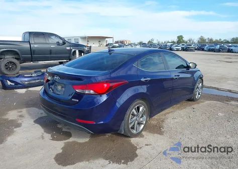 2014 Hyundai Elantra Limited из США, поврежденный, VIN 5NPDH4AEXEH529509